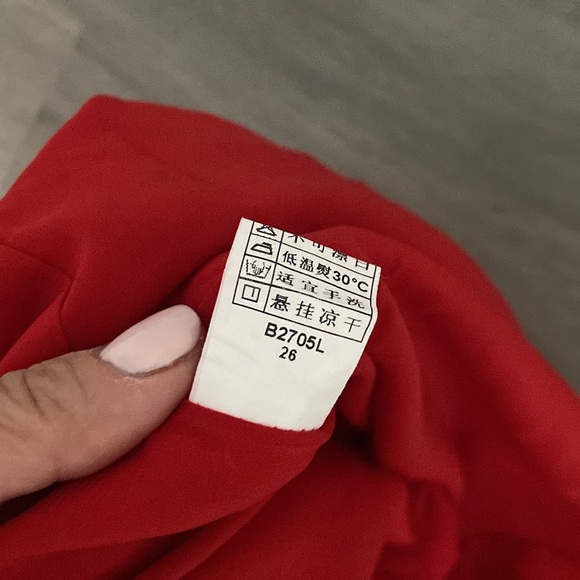 Multicolored Embellished Ruffled Mini Dress - Picture 9 of 10